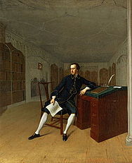 Sir Roger Newdigate in his Gothic Revival Library at Arbury Hall (1756-1758)