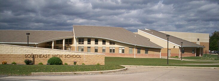 Southeast High School in Palmyra Township.