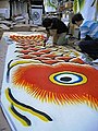 Factory for large hand-made koinobori