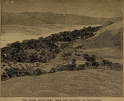 The River Congo seen from the plateau at Manyanga