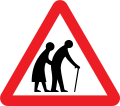 Frail pedestrians likely to cross
