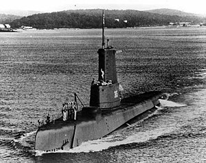Hardhead (SS-365) after GUPPY conversion, post May 1953.