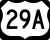 U.S. Highway 29A marker