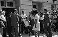 Image 1 Stand in the Schoolhouse Door Photograph: Warren K. Leffler; restoration: Adam Cuerden Vivian Malone entering Foster Auditorium on June 11, 1963, to register for classes at the University of Alabama through a crowd that includes photographers, National Guard members, and Deputy U.S. Attorney General Nicholas Katzenbach. During the Stand in the Schoolhouse Door, George Wallace, the Democratic Governor of Alabama, stood at the door of the auditorium to try to block the entry of two black students, Malone and James Hood. Intended by Wallace as a symbolic attempt to keep his inaugural promise of "segregation now, segregation tomorrow, segregation forever", the stand ended when President John F. Kennedy federalized the Alabama National Guard and Guard General Henry Graham commanded Wallace to step aside. More selected pictures