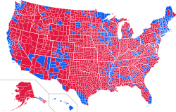 Presidential popular votes by county.