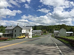 A view of Head Waters, VA eastbound on U.S. 250