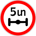 Axle weight limit