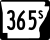 Highway 365S marker