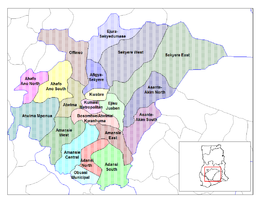 Distretto di Kwabre – Mappa