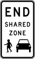 End shared zone sign