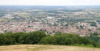 Panorama sur la ville d'Autun.