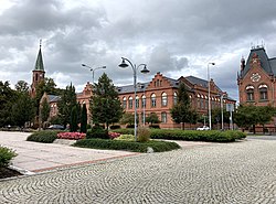 T. G. Masaryka Square and the town hall