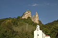 Burgruine Flügelsberg, jetzt zum Teil ausgebaut als Berghotel