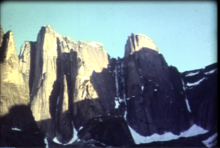 The Cirque of the Unclimbables walls in 1977.