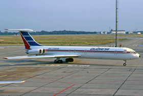 Un Iliouchine Il-62M de Cubana, similaire à celui impliqué dans l'accident