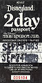 Disneyland passport 1983