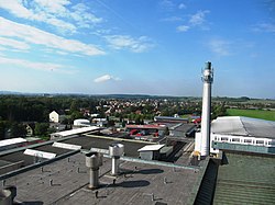 View of Dobrá from the brewery
