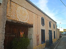 Fachada esgrafiada en Carrascal de La Cuesta, provincia de Segovia