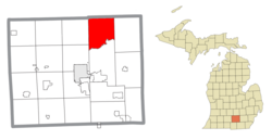 Location within Jackson County