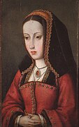 Juana I de Castilla, posiblemente por Jacob van Lathem, en torno a 1500.