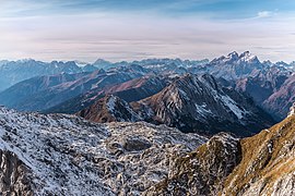 Vom Rosskofel mit Blickrichtung Westen