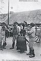 Groupe de maquignons à la foire du Faouët vers 1930 (carte postale Émile Hamonic).