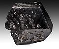 Black crystals of andradite: melanite