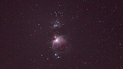 Nebulosa de Orión, La Cañada, 23 de noviembre de 2013