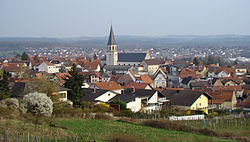 Malsch as seen from Letzenberg hill