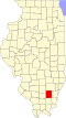 State map highlighting Hamilton County