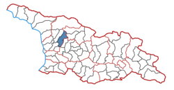 Location of the municipality within Georgia