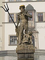 Neptunskulptur des Brunnens auf dem Weimarer Marktplatz, 1774