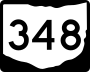 State Route 348 marker