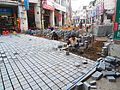 Image 4Replacing the old road with cobblestones of cement in Bo'ao Road area, Haikou City, Hainan, China. (from Roadworks)