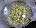 Poha/Pulao, usual breakfast