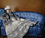 Édouard Manet, Mme. Manet, On A Blue Sofa, c. 1880
