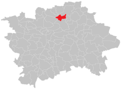 Location of Kobylisy in Prague