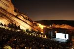 A view of the seating at Red Rocks Amphitheatre