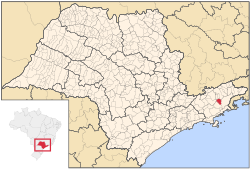 Location of Lagoinha within São Paulo state