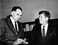 AEC chair Glenn T. Seaborg with President John F. Kennedy in 1961