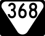State Route 368 marker