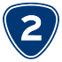 Provincial Highway 2 shield}}