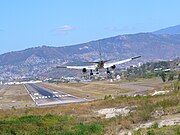 Aeroporto antes da retirada da colina