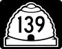 State Route 139 marker