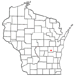 Location of Algoma, Winnebago County, Wisconsin