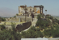 War damaged Chihil Sutun palace in the mid 1990s