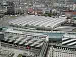 London Waterloo station as seen from the London Eye in 2004