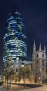 The Gherkin, by Diliff