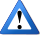 Blue alert icon.