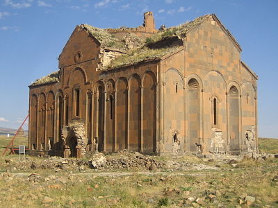 The Armenian cathedral of Ani, completed in the early 11th century.